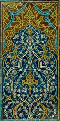 Ukendt, Iran - Mosaic Tile Panel